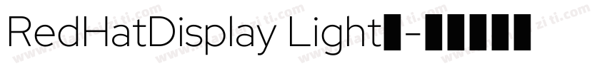 RedHatDisplay Light◆字体转换